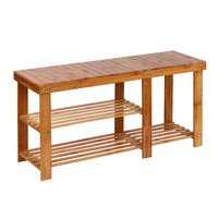 Thumbnail for Artiss Bamboo Shoe Rack Bench