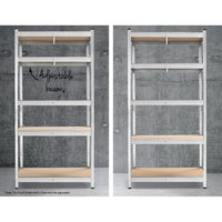 Thumbnail for Giantz 1.8M Warehouse Racking Rack Shelving Garage Steel Metal Storage Shelves Silver