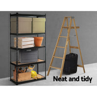 Thumbnail for Giantz 1.5M Garage Shelving Warehouse Rack Pallet Racking Storage Shelve Black