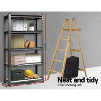 Thumbnail for Giantz 1.5M Garage Shelving Warehouse Rack Pallet Racking Storage Shelf Charcoal