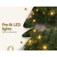 Thumbnail for Jingle Jollys 1.8m Christmas Garland with LED lights Party Xmas Decorations