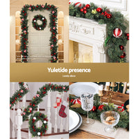 Thumbnail for Jingle Jollys 2.7m Christmas Garland with Decorations Xmas Wedding Party