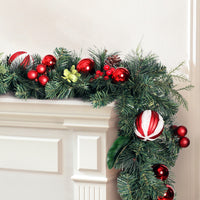 Thumbnail for Jingle Jollys 2.7m Christmas Garland with Decorations Xmas Wedding Party