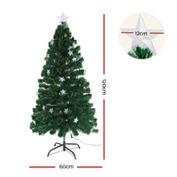 Thumbnail for Jingle Jollys 1.2m Christmas Tree Optic Fibre LED Xmas tree Multi Colour