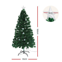 Thumbnail for Jingle Jollys 1.5m Christmas Tree Optic Fibre LED Xmas tree Multi Colour