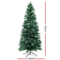 Thumbnail for Jingle Jollys Christmas Tree 2.1M 7FT LED Xmas Multi Colour Lights Optic Fibre