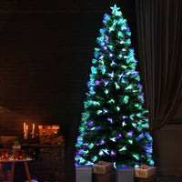 Thumbnail for Jingle Jollys Christmas Tree 2.1M 7FT LED Xmas Multi Colour Lights Optic Fibre