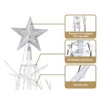 Thumbnail for Jingle Jollys Christmas Tree 1.8M 6FT LED Xmas Decoration Cold White Lights