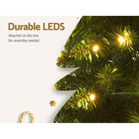 Thumbnail for Jingle Jollys Christmas Tree 1.8m Pre-Lit 200 LED Lights Xmas Tree Decorations