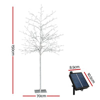 Thumbnail for Jingle Jollys Solar Christmas Tree 1.5m Twigs 304 LED Lights Xmas Tree