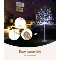 Thumbnail for Jingle Jollys Solar Christmas Tree 1.5m Twigs 304 LED Lights Xmas Tree