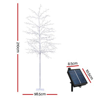 Thumbnail for Jingle Jollys Solar Christmas Tree 2.1m Twigs 480 LED Lights Xmas Tree