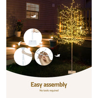 Thumbnail for Jingle Jollys Solar Christmas Tree 2.1m Twigs 480 LED Lights Xmas Tree