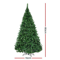 Thumbnail for Jingle Jollys Christmas Tree 1.8m Xmas Tree Decorations 874 LED 8 Light Mode