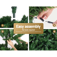 Thumbnail for Jingle Jollys Christmas Tree 1.8m Xmas Tree Decorations 874 LED 8 Light Mode