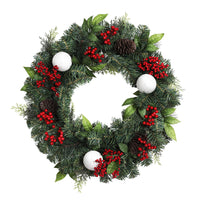 Thumbnail for Jingle Jollys 2FT 60CM Christmas Wreath with Decor Xmas Tree Decoration