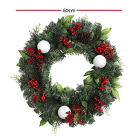 Thumbnail for Jingle Jollys 2FT 60CM Christmas Wreath with Decor Xmas Tree Decoration