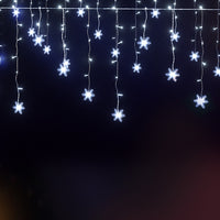Thumbnail for Jingle Jollys Christmas Lights 80 LED 3M Icicle Light Snow Decorations