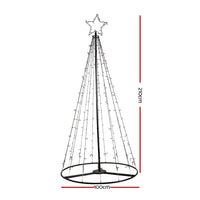 Thumbnail for Jingle Jollys Solar Christmas Tree 2.1M Xmas Tree Decorations 8 Light Modes