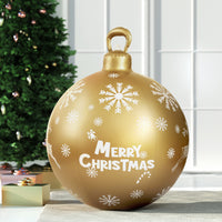 Thumbnail for Jingle Jollys Christmas Inflatable Ball Bauble 60cm Outdoor Decoration Gold