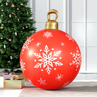 Thumbnail for Jingle Jollys Christmas Inflatable Ball Bauble 60cm Outdoor Decoration Red