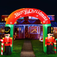 Thumbnail for Jingle Jollys Christmas Inflatable Archwary Nutcracker 3M Illuminated Decorations