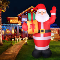 Thumbnail for Jingle Jollys Christmas Inflatable Santa 2.4M Illuminated Decorations