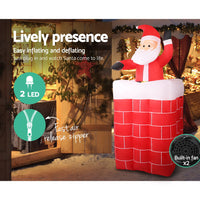 Thumbnail for Jingle Jollys Christmas Inflatable Santa Pop Up 1.8M Illuminated Decorations