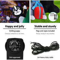 Thumbnail for Jingle Jollys Christmas Inflatable Santa Tree 3M Illuminated Decorations