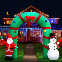 Thumbnail for Jingle Jollys Christmas Inflatable Archwary 2.8M Illuminated Decorations