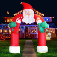 Thumbnail for Jingle Jollys Christmas Inflatable Santa Archway 2.3M Outdoor Decorations Lights