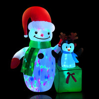 Thumbnail for Jingle Jollys Christmas Inflatable Snowman 1.8M Illuminated Decorations