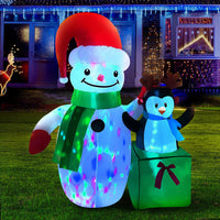 Thumbnail for Jingle Jollys Christmas Inflatable Snowman 1.8M Illuminated Decorations