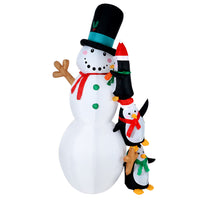 Thumbnail for Jingle Jollys Christmas Inflatable Snowman 2.4M Illuminated Decorations