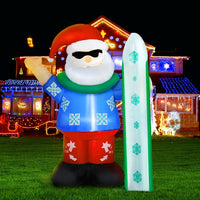 Thumbnail for Jingle Jollys Christmas Inflatable Santa 1.6M Illuminated Decorations