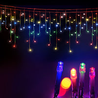 Thumbnail for Jingle Jollys 12.5M Solar Christmas Lights Icicle String Light Multi Colour