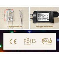 Thumbnail for Jingle Jollys 20M Christmas Lights Icicle Light 800 LED Multi-coloured