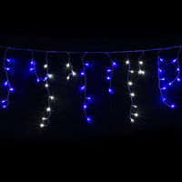 Thumbnail for Jingle Jollys 20M Christmas Lights Icicle Light 800 LED Blue White Decor