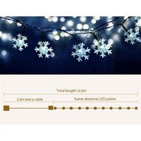 Thumbnail for Jingle Jollys Christmas Lights 100 LED 10M String Light Snow Decorations