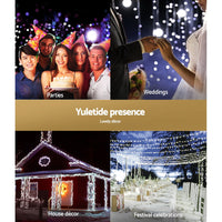 Thumbnail for Jingle Jollys Christmas Lights 100 LED 10M String Light Snow Decorations