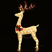 Thumbnail for Jingle Jollys Christmas Lights 150cm Reindeer 100 LED Decorations