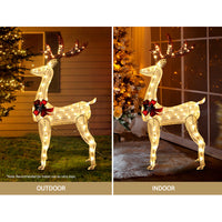 Thumbnail for Jingle Jollys Christmas Lights 150cm Reindeer 100 LED Decorations