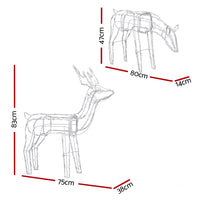 Thumbnail for Jingle Jollys Christmas Lights 2 Pcs Reindeers 200 LED Decorations