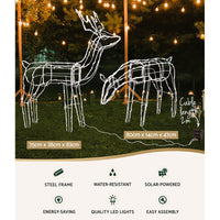 Thumbnail for Jingle Jollys Christmas Lights 2 Pcs Reindeers 200 LED Decorations