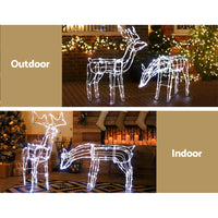 Thumbnail for Jingle Jollys Christmas Lights 2 Pcs Reindeers 200 LED Decorations