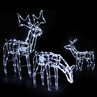 Thumbnail for Jingle Jollys Christmas Lights 3 Pcs Reindeers 250 LED Decorations