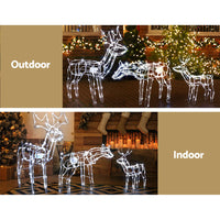 Thumbnail for Jingle Jollys Christmas Lights 3 Pcs Reindeers 250 LED Decorations