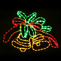 Thumbnail for Jingle Jollys Christmas Lights 76cm Bells 216 LED Decorations