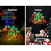 Thumbnail for Jingle Jollys Christmas Lights 76cm Bells 216 LED Decorations