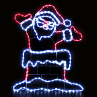 Thumbnail for Jingle Jollys Christmas Lights 101cm Santa 248 LED Decorations